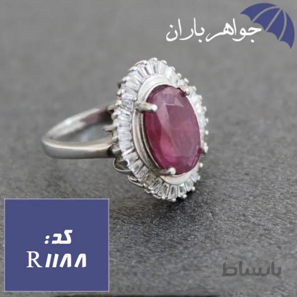 انگشتر یاقوت سرخ زنانه خوشرنگ کد R_1188