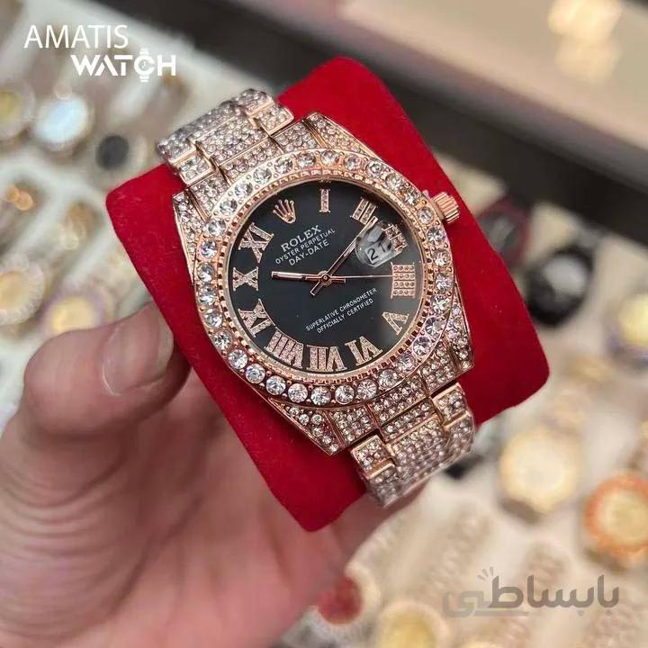 ساعت مچی فول نگین رولکس مدل Rolex Day_Date 4235A