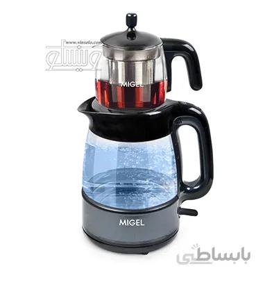 چای ساز قوری روی کتری میگل GTS 070 ا Migel GTS 070 - B Tea Maker with extra teapot کد 407641