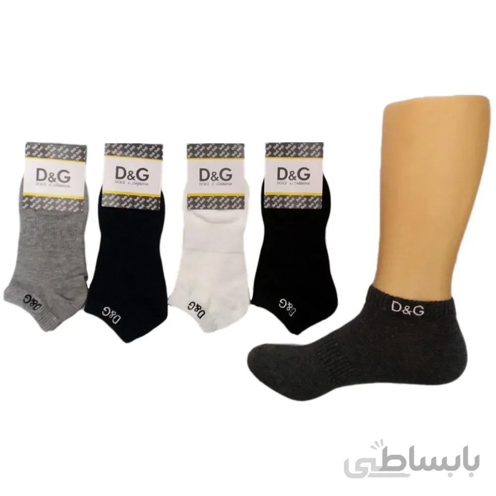 جوراب مچی مردانه Funny Socks طرح گلدوزی D&G