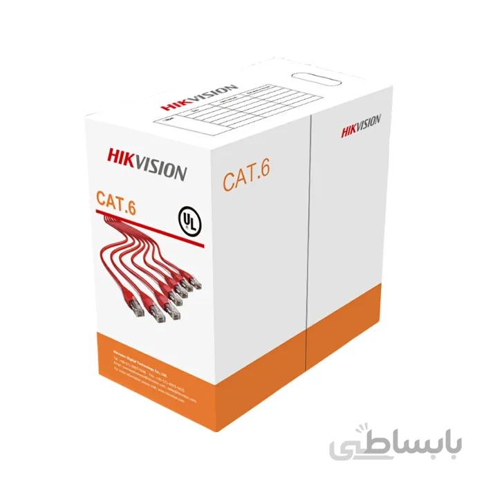 کابل شبکه هایک ویژن CAT6 UTP DS-1LN6-UU ا hikvision cat6 utp network cable