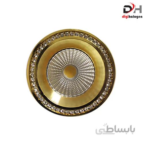 هالوژن پارکتی نگین دار اس اچ لایتینگ مدل ns102 طلایی (SH.LIGHTING)