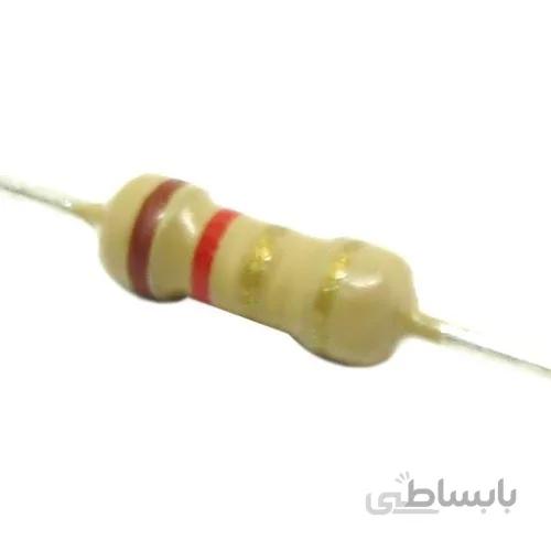 مقاومت 1 اهم 1/4 وات 5 درصد