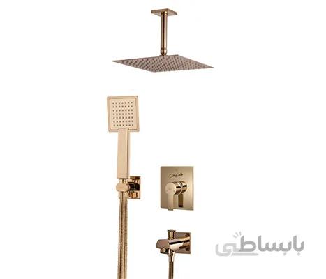 دوش توکار مدل فلت طلایی تیپ 4 کلار (Kelar)
