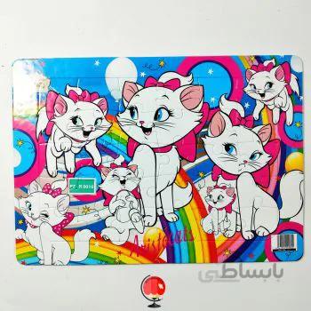 پازل پشت وایت برد گربه های اشرافی