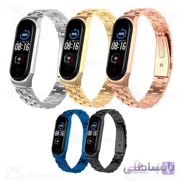 بند فلزی دستبند سلامتی شیائومی Xiaomi Mi Band 5 /