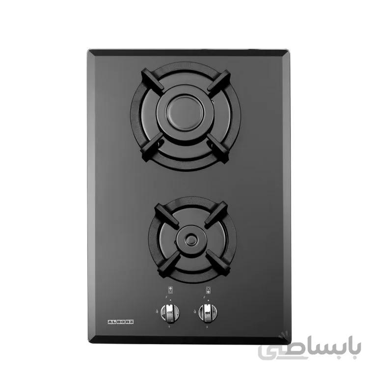 اجاق گاز شیشه ای مشکی G2352 استیل البرز ا G2352