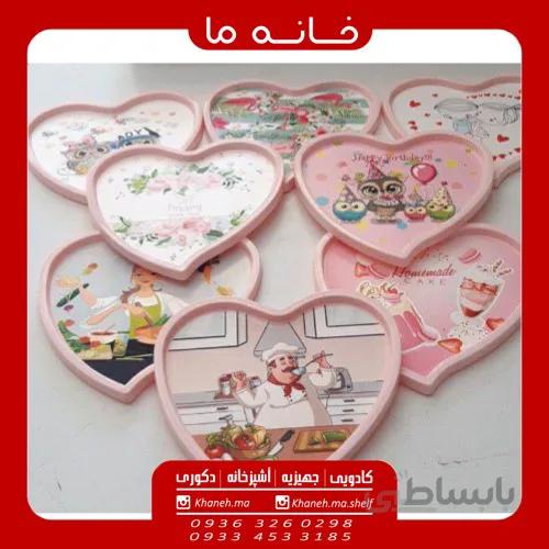 سینی مدل پلاستیکی قلبی