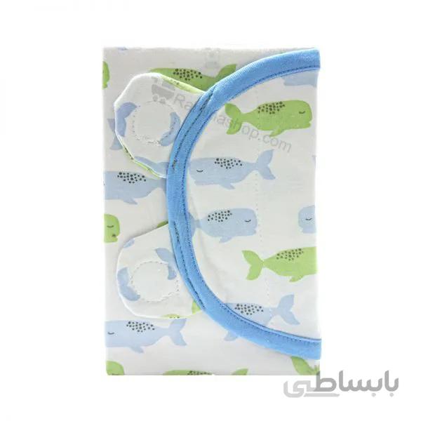 قنداق چسبی نوزاد طرح وال آبی بیبی فورلایف BABY4LIFE
