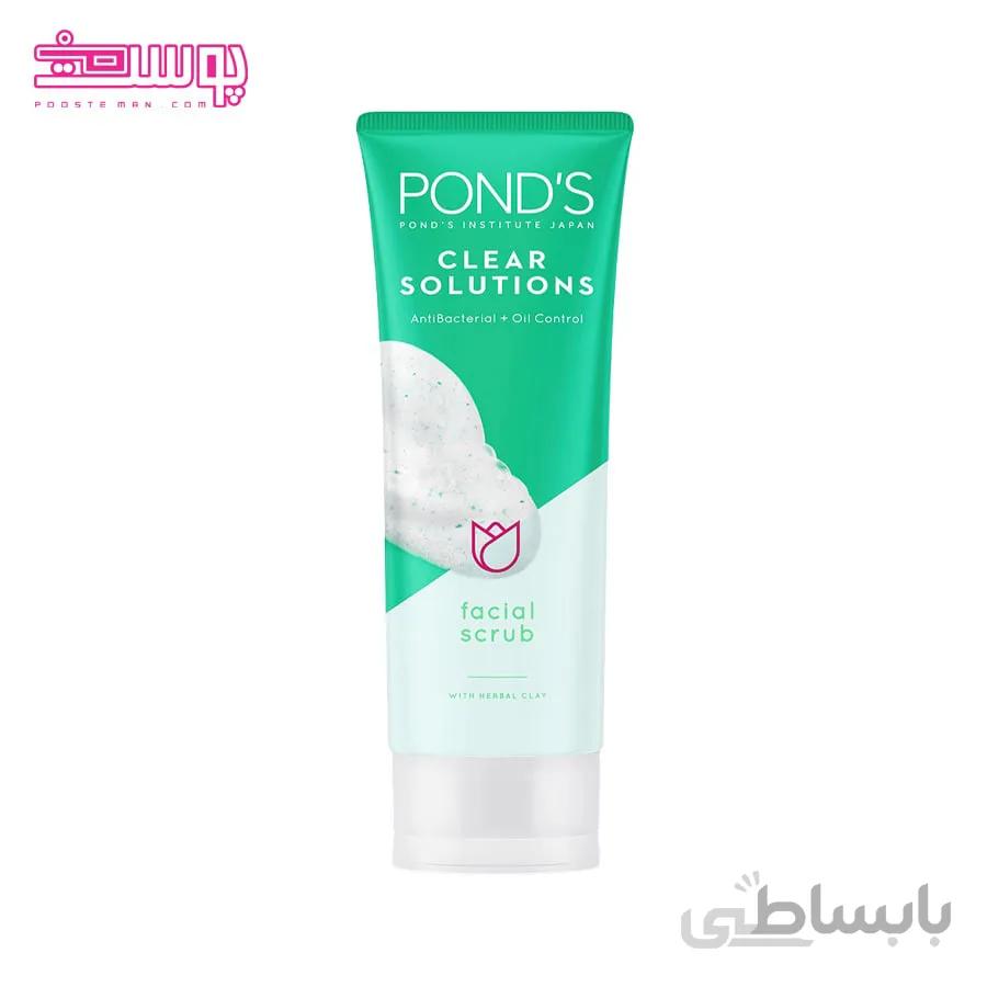 اسکراب و لایه بردار پوندز مدل clear and amp solution حجم 100ml