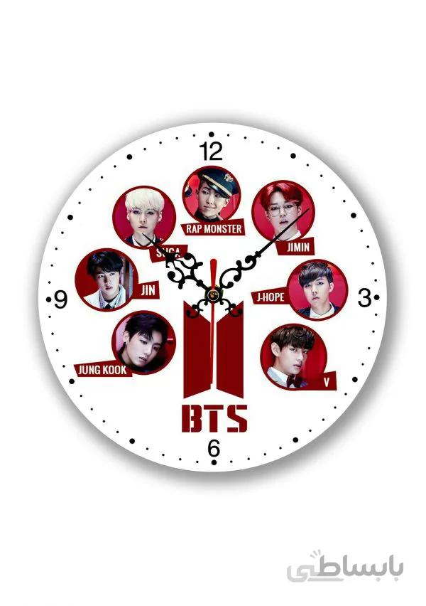 ساعت دیواری طرح Bts