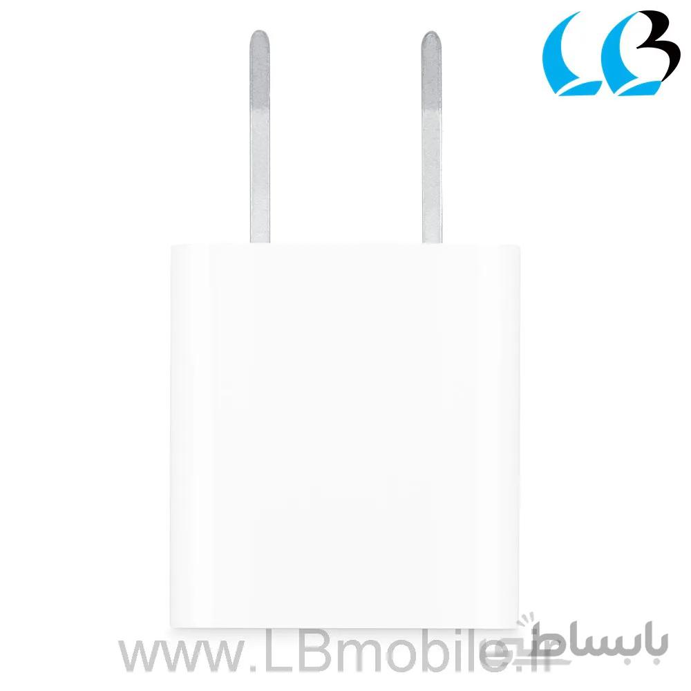 ADAPTOR APPLE 5W ORGINAL ا شارژر اصلی اپل آیفون Apple iPhone 5W USB Power Adapter کد 428543