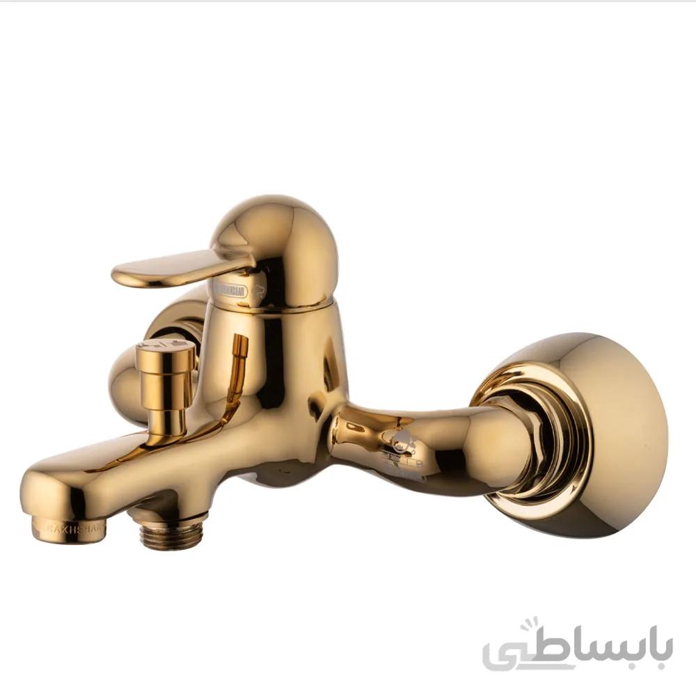 شیر حمام درخشان مدل هوکا گلد