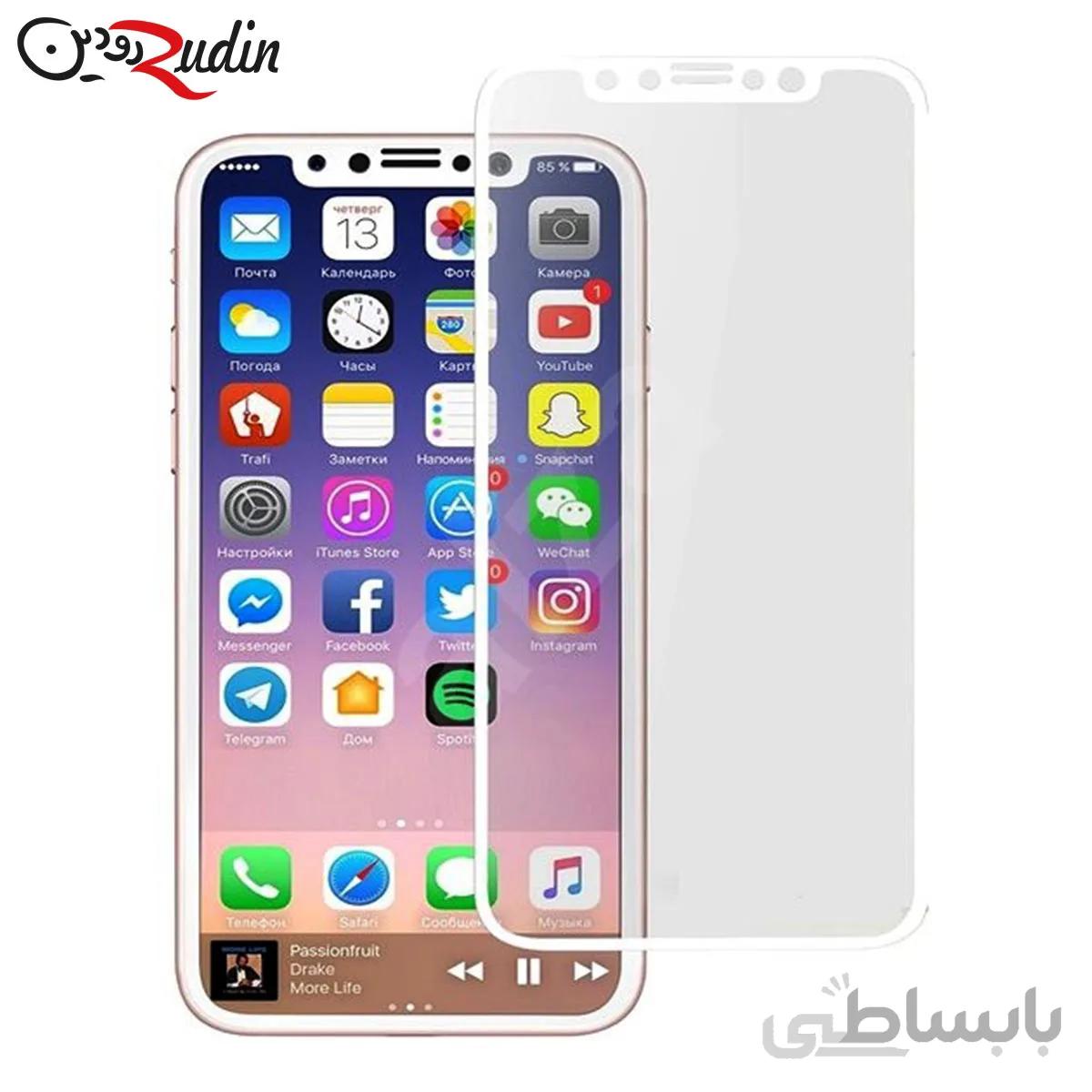 گلس ۳D مدل ریمکس کریستال مناسب برای گوشی Apple iphone X