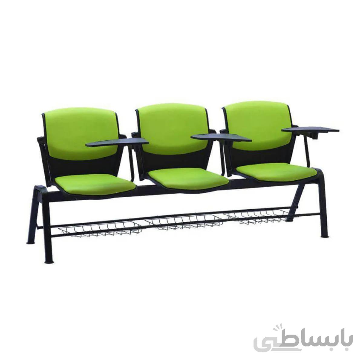 ‌صندلی انتظار سه نفره دانش آموزی مدل ماکان 1 رایانه صنعت