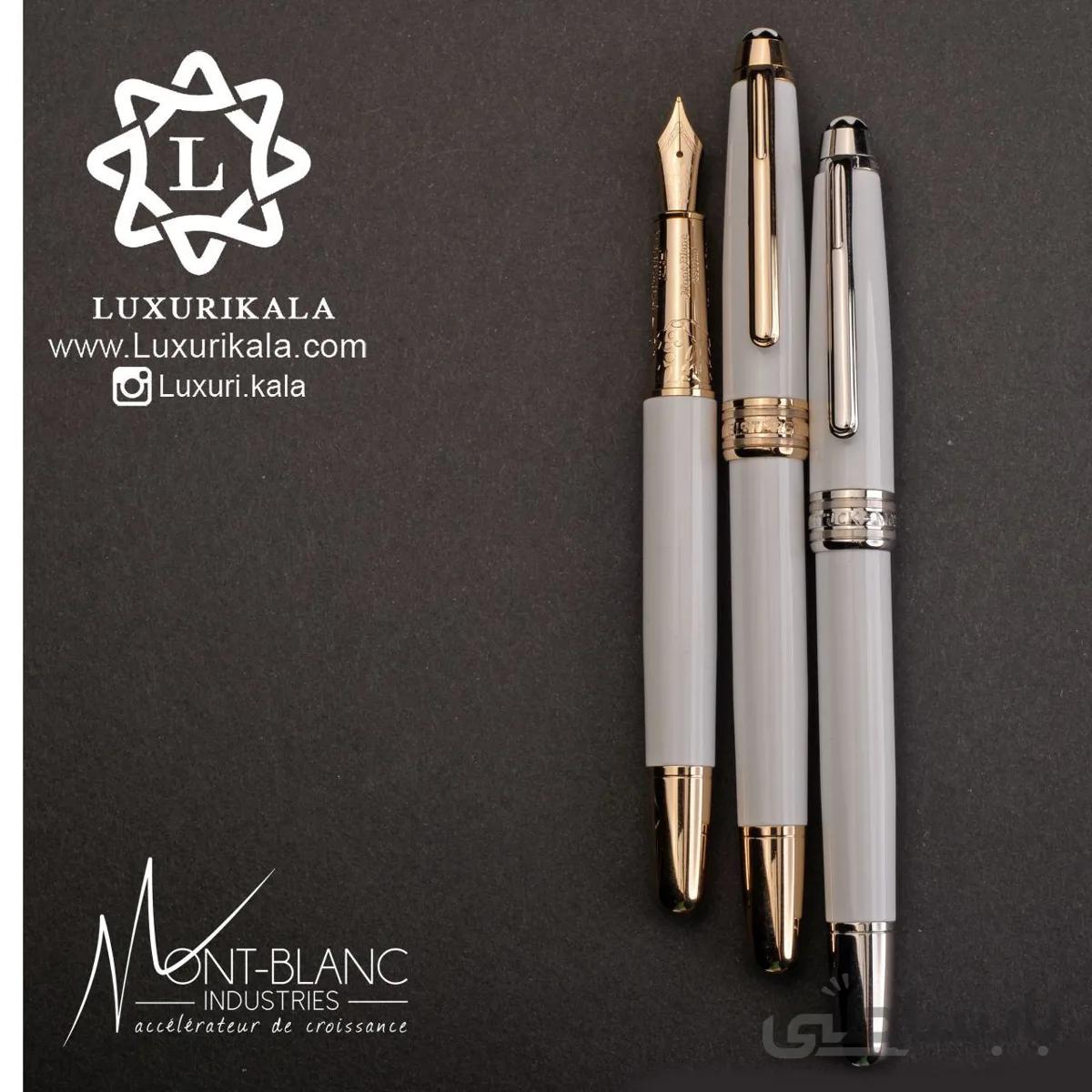 خودنویس لاکچری MONT BLANC مدل MEISTERSTUCK SOLITAIRE DOUE STAINLESS STEEL ا MONT BLANC