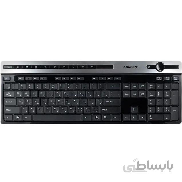 کیبورد گرین مدل GK-503 با حروف فارسی ا Green GK-503 Keyboard With Persian Letters