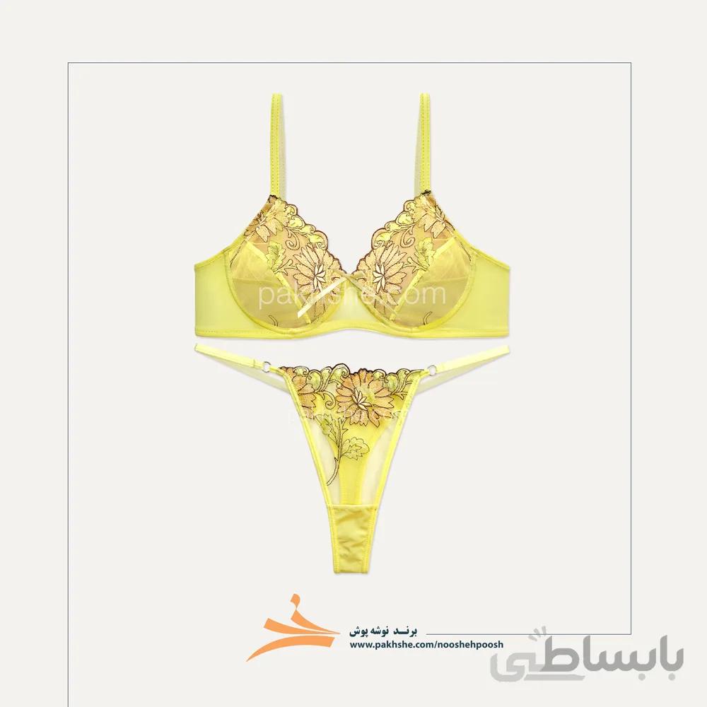 ست تورگاز فنردار لیمویی برند نوشه پوش کد 64001