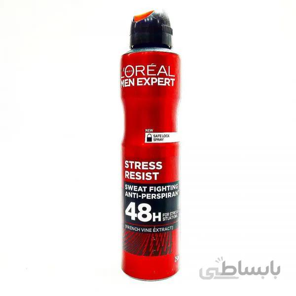 اسپری ضدتعریق لورآل استرس رزیست Loreal Stress Resist