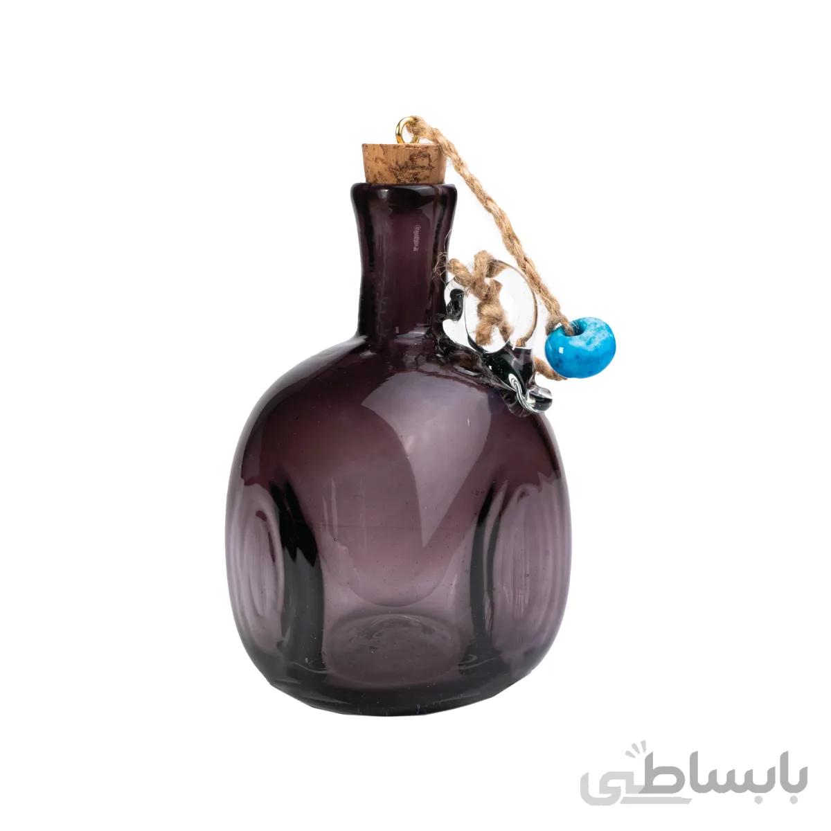 بطری مثلثی کوچک دسته دار بنفش