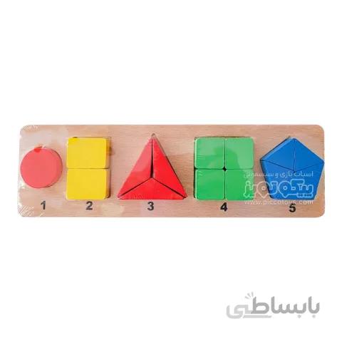 اسباب بازی چوبی مدل تقسیم اشکال هندسی کد 4013667