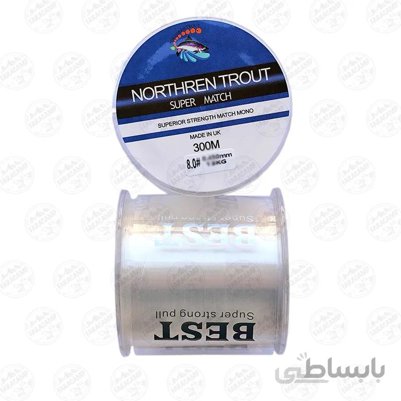 نخ ماهیگیری مونو Northren Trout سایز 0/40 300متری