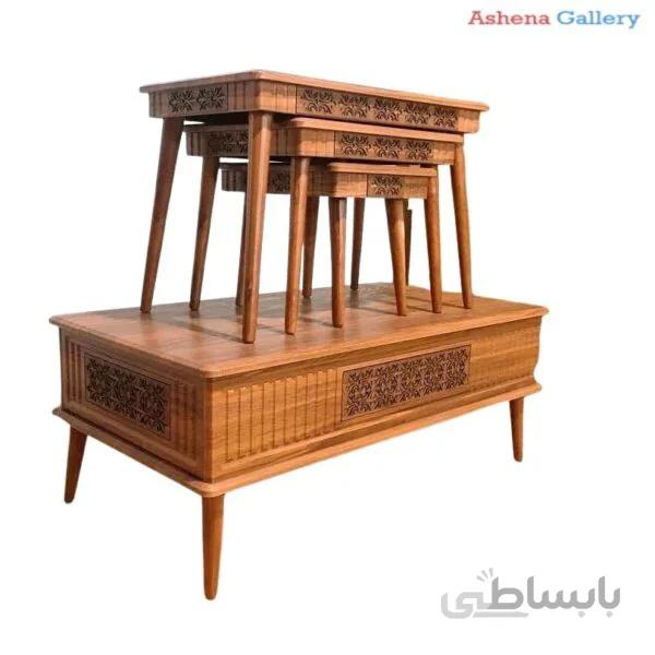 میز پذیرایی مدل ۶۰۱ مجموعه ۴ عددی
