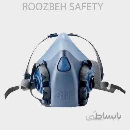 ماسک تنفسی نیم صورت دو فیلتر 3M مدل 7502 ا Semi-face breathing mask Two 3M filter cartridges 7502