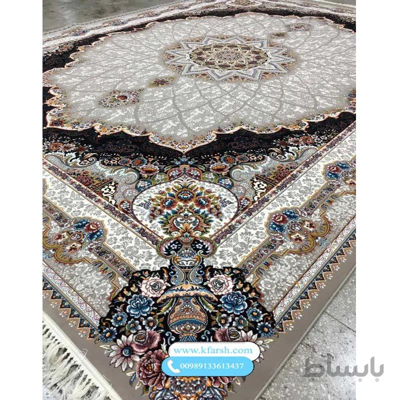 فرش ۷۰۰ شانه طرح شیدا نسکافه ای