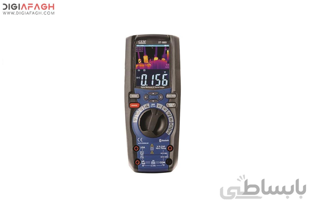 دستگاه مولتی مترحرفه ای دارای دوربین حرارتی مدل DT-9889