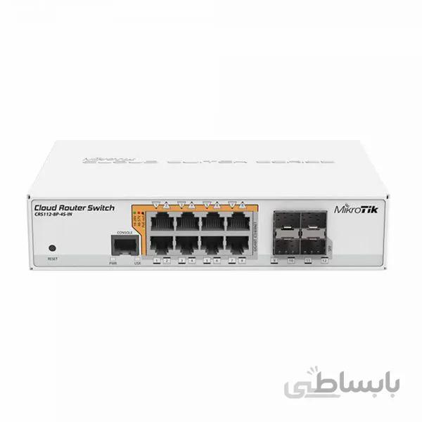 روتر سوئیچ CRS112-8P-4S-IN میکروتیک