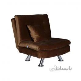 مبل تختخواب شو یک نفره مدل MA-508/1-PK چشمه نور صورتی