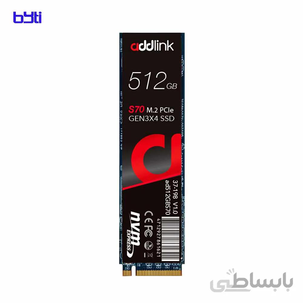اس اس دی ادلینک مدل AddLink NVMe S70 M2 ظرفیت 512GB