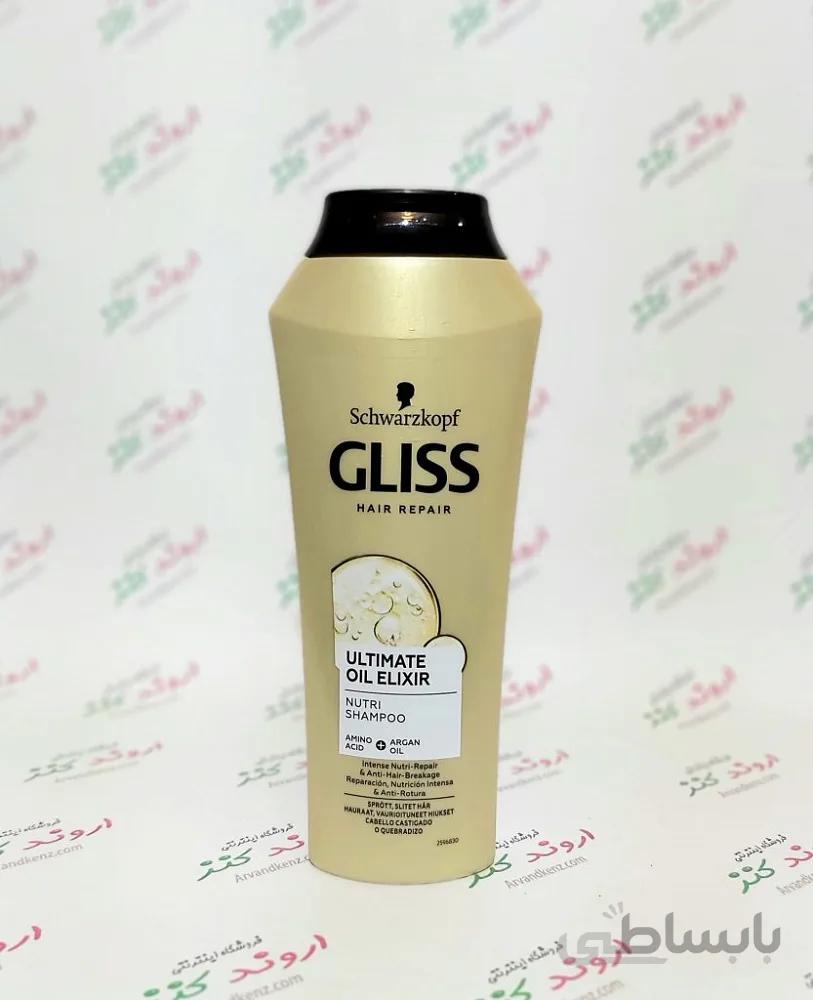 شامپو تقویت کننده گلیس GLISS مدل OIL NUTRITIVE