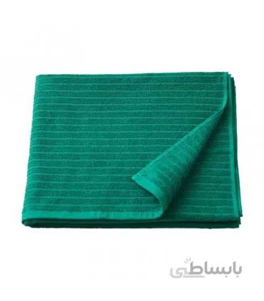 حوله ایکیا مدل VÅGSJÖN رنگ سبز سایز 70x140