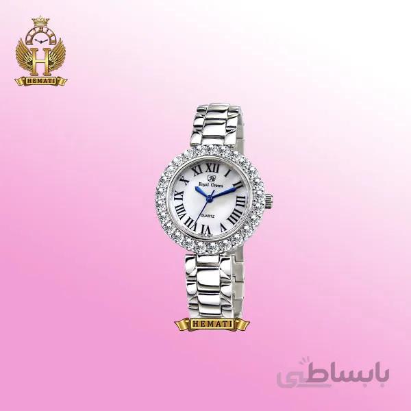 ساعت زنانه رویال کرون Royal Crown 6305 نقره ای
