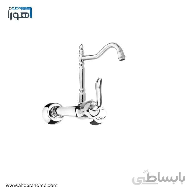 شیر ظرفشويی دیواری مدل قاصدک کروم