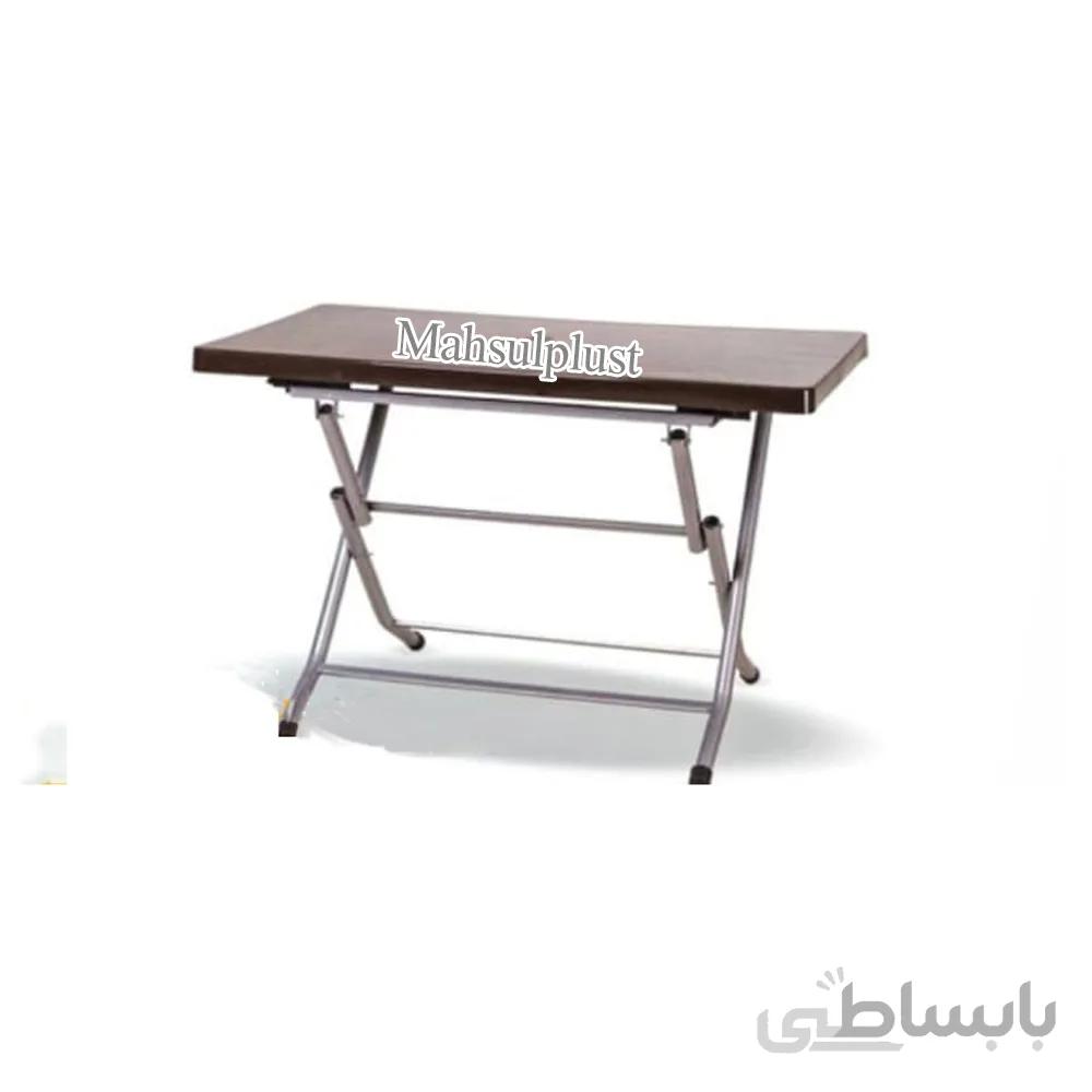میز پلاستیکی 4نفره تاشو با پایه فلزی