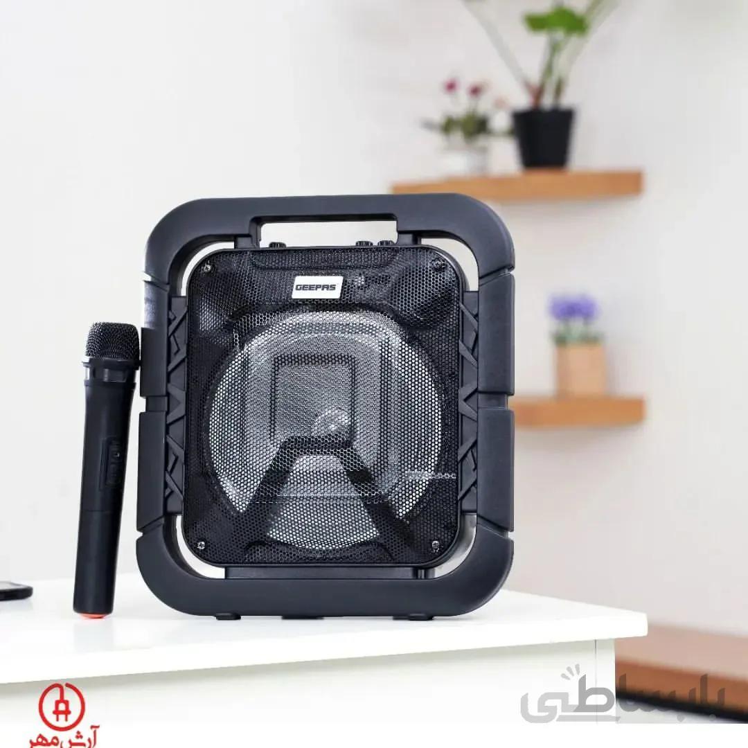 اسپیکر حرفه ای قابل شارژ جی پاس مدل GMS1189 ا Rechargeable Bluetooth Speaker GEEPAS MODEL : GMS1189