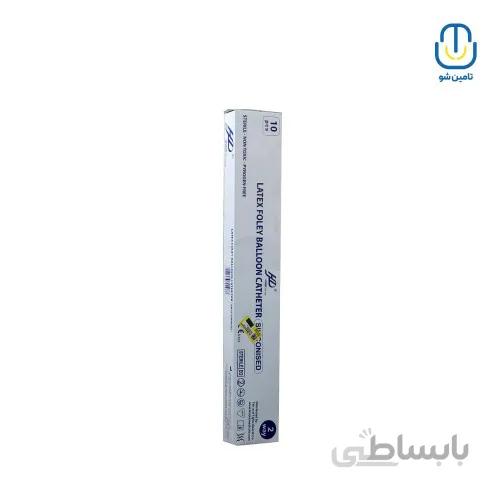 سوند فولی دو راهه اچ دی سایز ۲۴ سورمه ای ا HD two way foley catheter size 24 darkblue