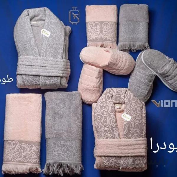 ست حوله عروس داماد کد 590049