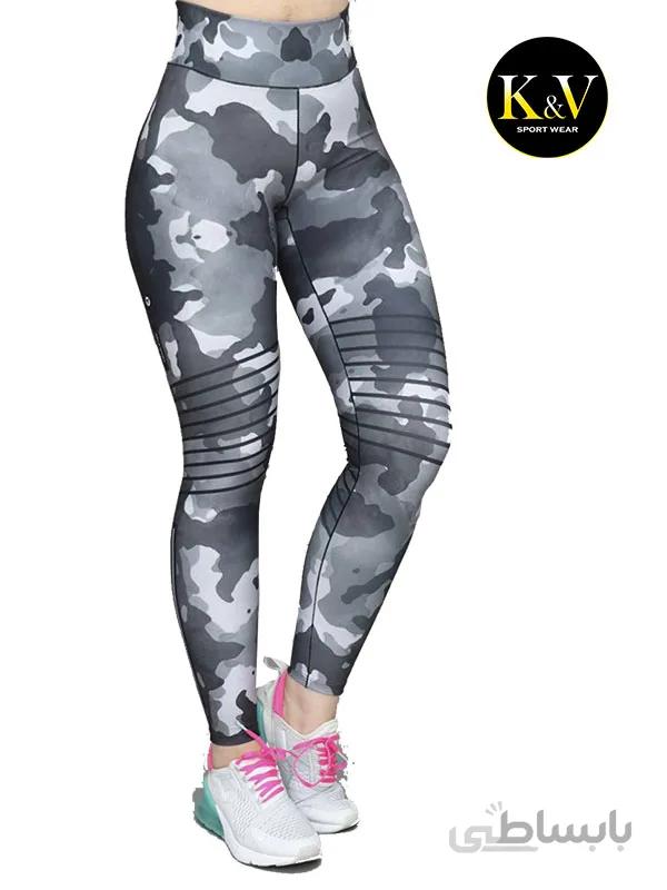 لگ ورزشی زنانه طرح چریکی کد 06 ا Womens sports leg guerrilla design code 06