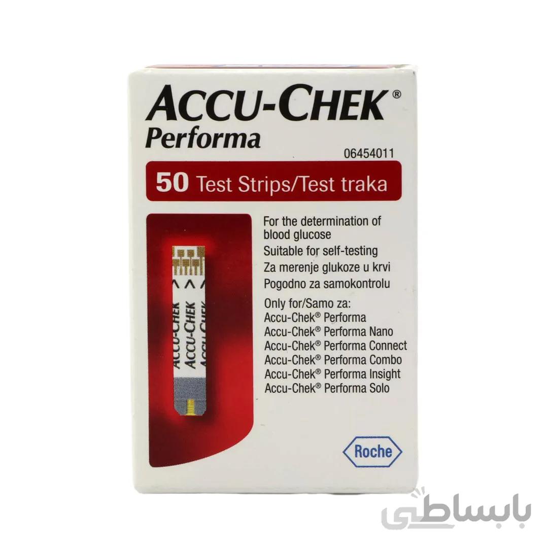 نوار تست قند خون اکیوچک پرفورما ا ACCUCHEK PERFORMA TEST STRIPS کد 274983