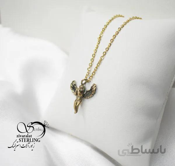 گردنبند طرح فرشته کوچک طلا روس