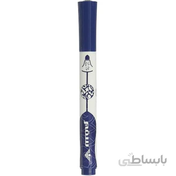 ماژیک وایت برد آبی نوک گرد سفیر