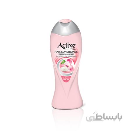نرم کننده موی سر پروتئین ابریشم و زنبق صورتی 400 میلی لیتری اکتیو ا پینکت
