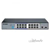 سوییچ 16 پورت مگابیتی +PoE نظارتی دی لینک مدل DES-F1016P-E