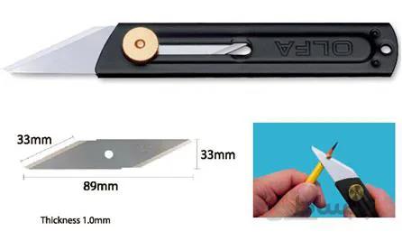 کاتر چاقویی شکل با بدنه فلزی متوسط با تیغ دو لبه CK-1 ا cutter