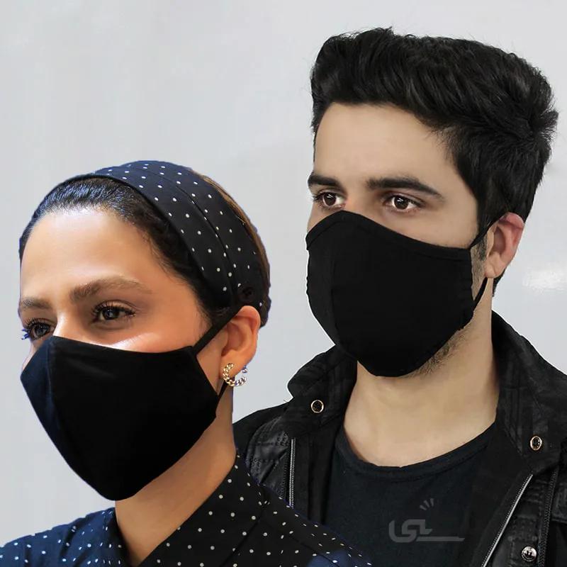 ماسک پارچه ای دو لایه (بسته 1 عددی)