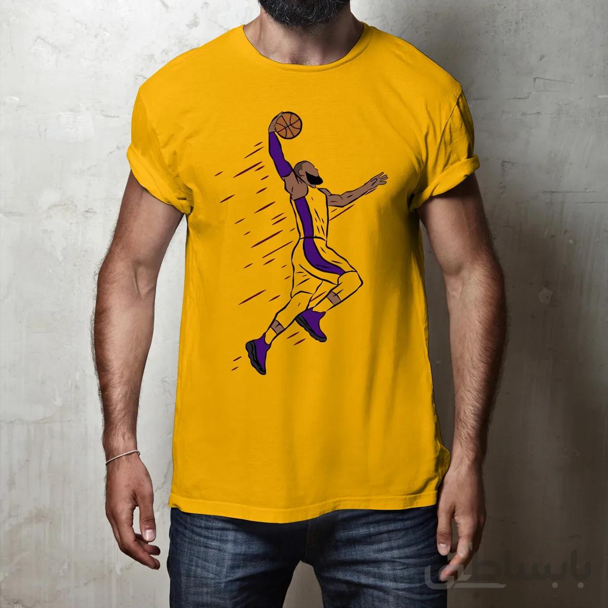 تیشرت لبران جیمز در لباس لیکرز-LeBron James-Lakers-bascketball-بسکتبال